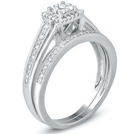 EternalDia Diamond Composite Bridal Ring Set - EternalDia