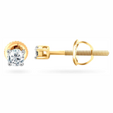 EternalDia 14k Gold Diamond Women Stud Earring (0.05cttw, Color- IJ, Clarity I2/I3)