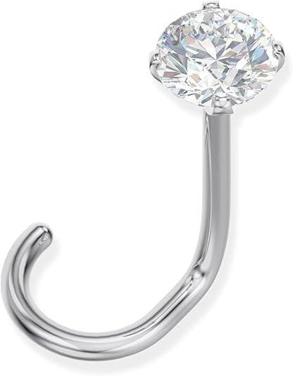 Diamond Nose  Stud with Twist Back::nose stud for women