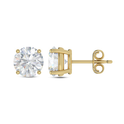 0.50 Ct Lab Grown Diamond 14k Gold Women Stud Earrings With Screw Back/Solitaire Lab Grown Diamond Earrings for Women White Gold Studs