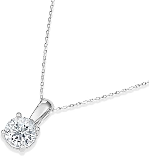 2 Ct IGI Certified Lab Diamond Solitaire Necklace (E-F VS1/VS2, 14K Gold)