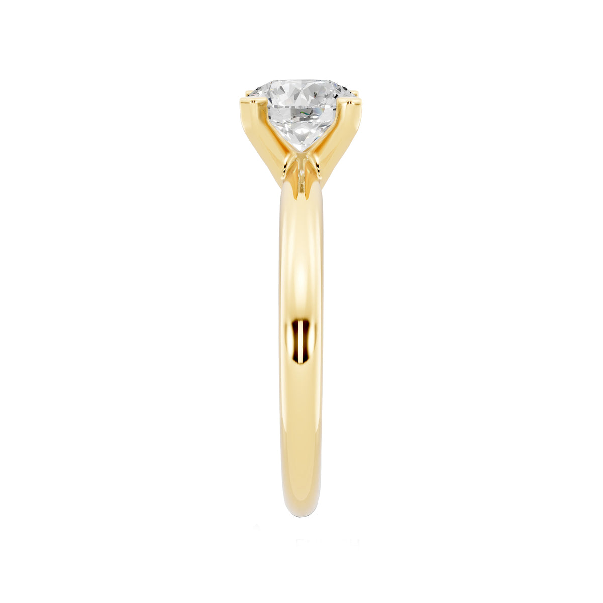 1 Carat IGI Certified Round Shape Solitaire Lab Grown Diamond Ring 925 Sterling Silver, 14K White Or Yellow Gold | E-F Color VS Clarity | Engagement & Promise Ring For Women