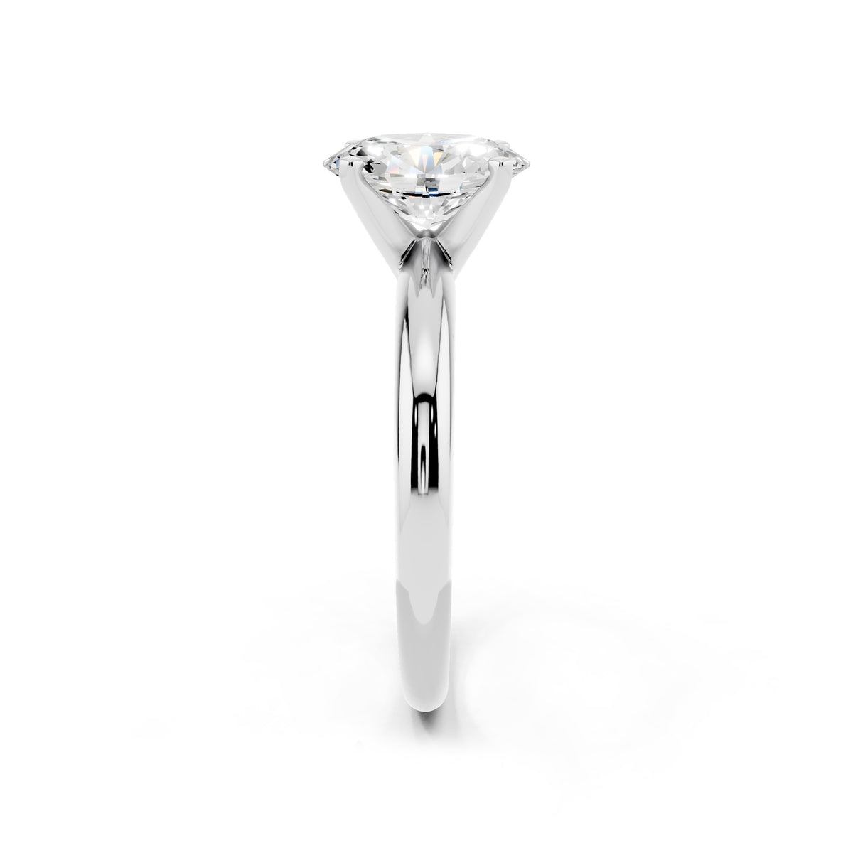 1 Carat IGI Certified Oval Shape Solitaire Lab Grown Diamond Ring 925 Sterling Silver, 14K White Or Yellow Gold | E-F Color VS Clarity | Engagement & Promise Ring For Women