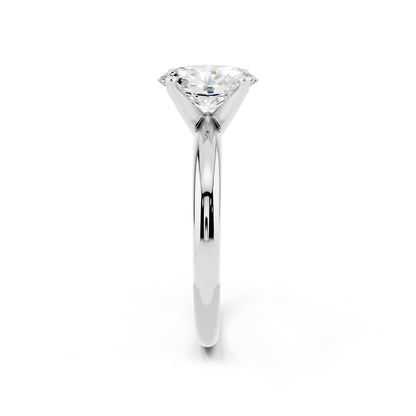 1 Carat IGI Certified Oval Shape Solitaire Lab Grown Diamond Ring 925 Sterling Silver, 14K White Or Yellow Gold | E-F Color VS Clarity | Engagement & Promise Ring For Women