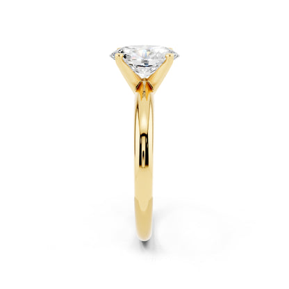 1 Carat IGI Certified Oval Shape Solitaire Lab Grown Diamond Ring 925 Sterling Silver, 14K White Or Yellow Gold | E-F Color VS Clarity | Engagement & Promise Ring For Women