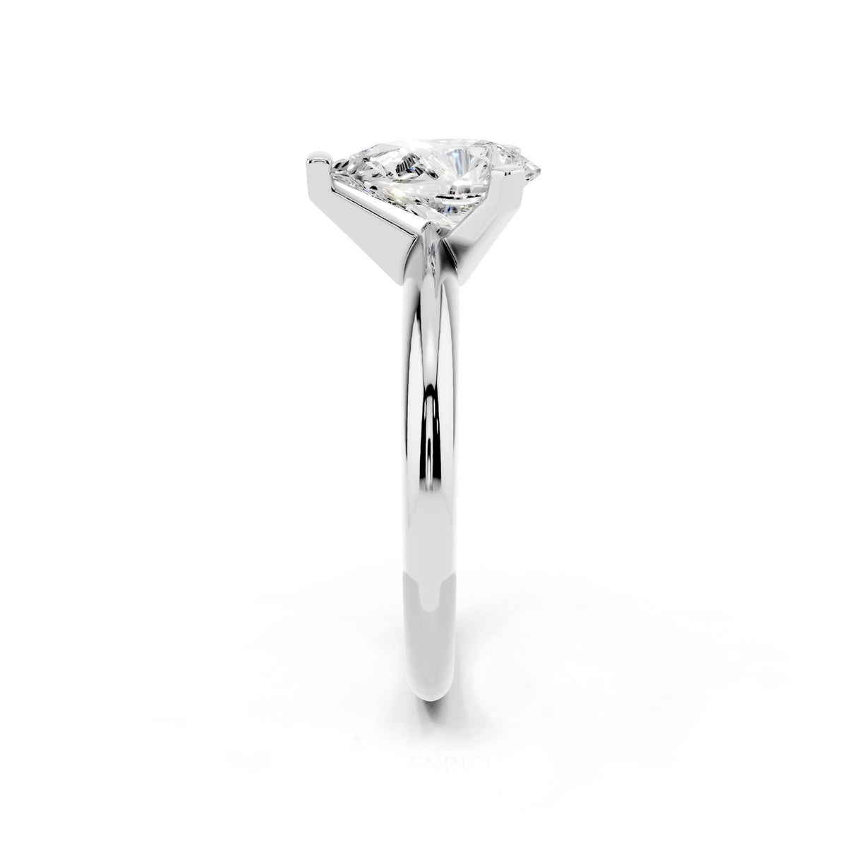 1 Carat IGI Certified Pear Shape Solitaire Lab Grown Diamond Ring 925 Sterling Silver, 14K White Or Yellow Gold | E-F Color VS Clarity | Engagement & Promise Ring For Women