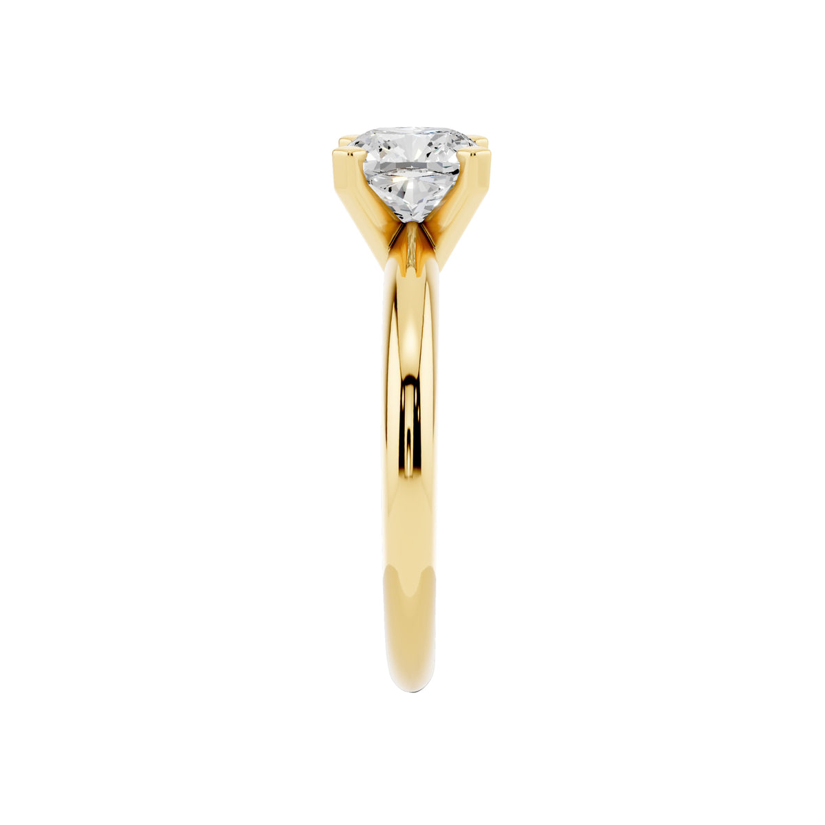 1 Carat IGI Certified Cushion Shape Solitaire Lab Grown Diamond Ring 925 Sterling Silver, 14K White Or Yellow Gold | E-F Color VS Clarity | Engagement & Promise Ring For Women