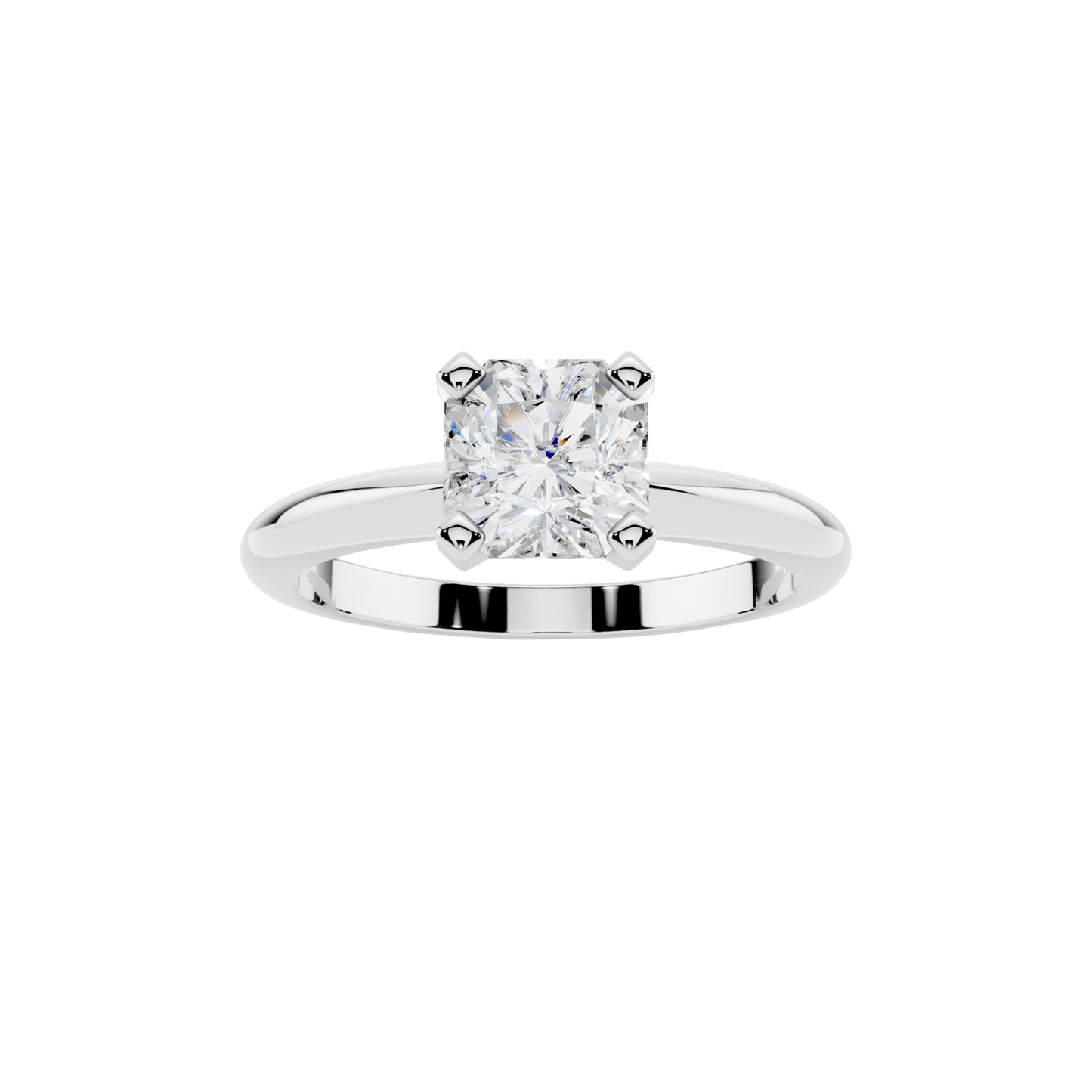 1 Carat IGI Certified Solitaire Lab Grown Diamond Ring 925 Sterling Silver, 14K White Or Yellow Gold | E-F Color VS Clarity | Engagement & Promise Ring For Women