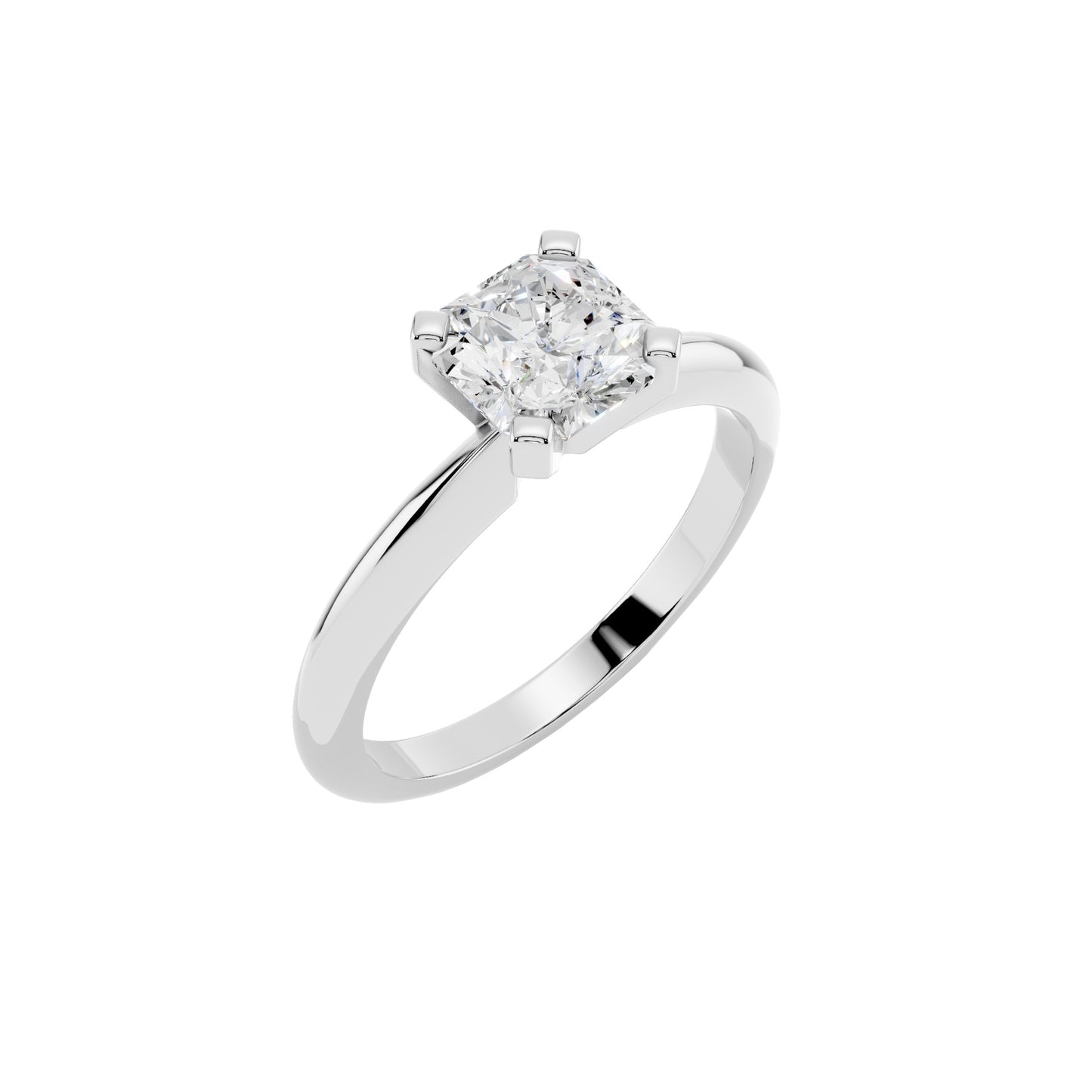 1 Carat IGI Certified Solitaire Lab Grown Diamond Ring 925 Sterling Silver, 14K White Or Yellow Gold | E-F Color VS Clarity | Engagement & Promise Ring For Women
