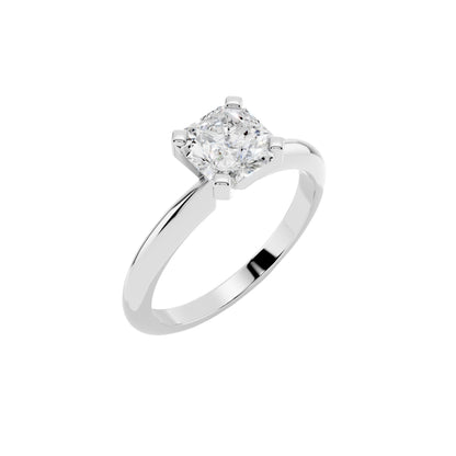 1 Carat IGI Certified Solitaire Lab Grown Diamond Ring 925 Sterling Silver, 14K White Or Yellow Gold | E-F Color VS Clarity | Engagement & Promise Ring For Women