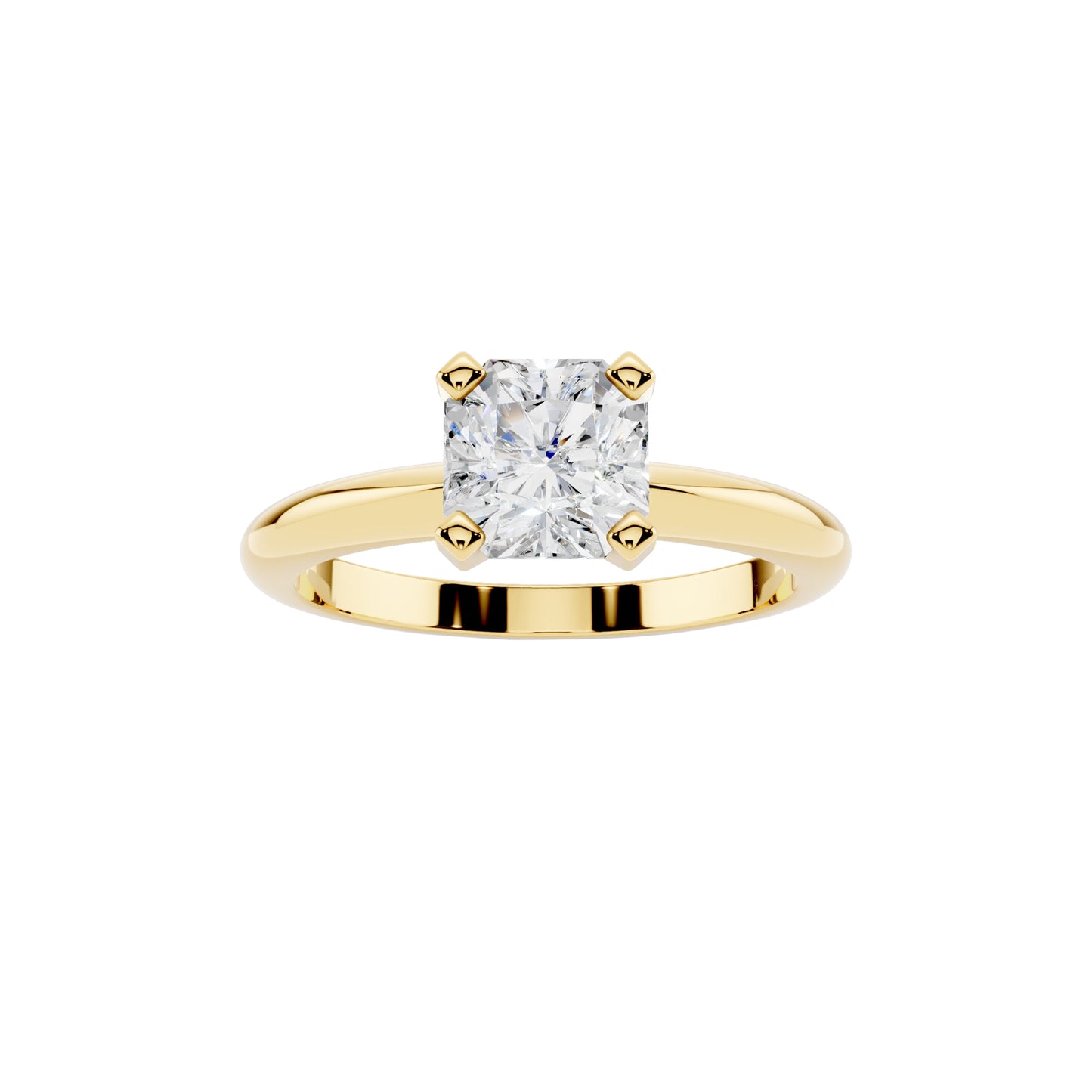 1 Carat IGI Certified Solitaire Lab Grown Diamond Ring 925 Sterling Silver, 14K White Or Yellow Gold | E-F Color VS Clarity | Engagement & Promise Ring For Women
