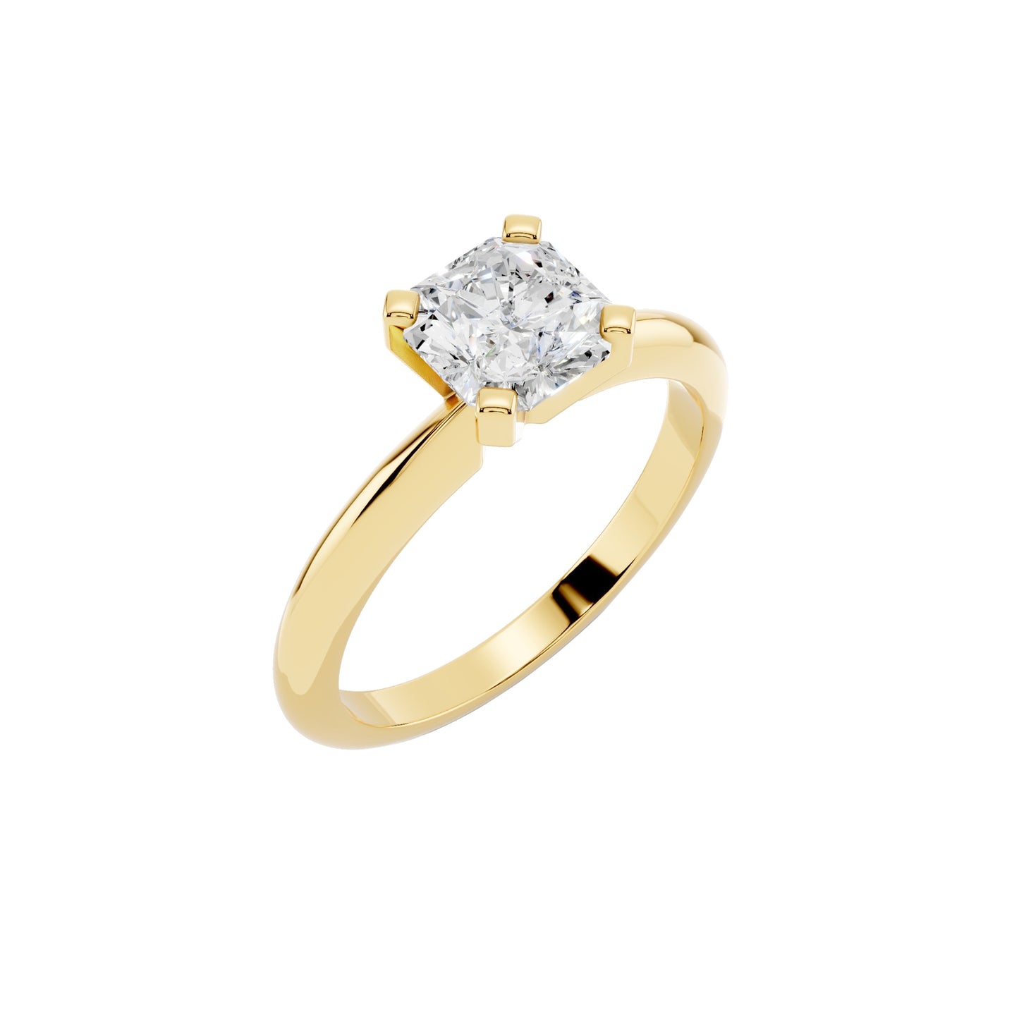 1 Carat IGI Certified Solitaire Lab Grown Diamond Ring 925 Sterling Silver, 14K White Or Yellow Gold | E-F Color VS Clarity | Engagement & Promise Ring For Women