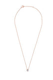 EternalDia IGI Certified Pear Drop Shape Halo Diamond Accent Frame Pendant Necklace in 10kt Rose Gold (0.06 Cttw) - EternalDia