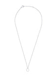 EternalDia IGI Certified Open-Circle Diamond Accent Accented Pendant Necklace in 10K White Gold (0.07 Cttw) - EternalDia
