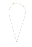 EternalDia IGI Certified 10k Rose Gold Round Natural Diamond Halo Frame Fashion Pendant Necklace (0.1 Cttw) - EternalDia