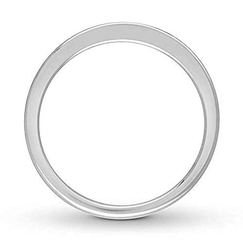 1/20 Carat Diamond Half Eternity Ring 10K White Gold (0.05 Cttw, I Color, I3 Clarity) Diamond Stackable Half Eternity Ring