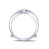 EternalDia 0.34 cttw Baguette & Round Diamond Contour Channel Set Enhancer Ring Guard In 10k White Gold (IJ/I2I3) - EternalDia