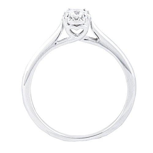 1/5 Carat T.W. Diamond 10kt White gold Solitaire Ring