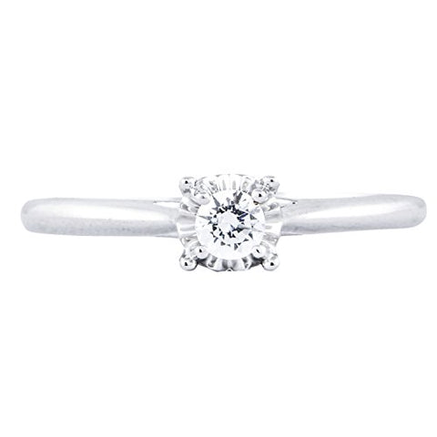 1/5 Carat T.W. Diamond 10kt White gold Solitaire Ring