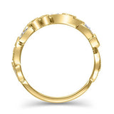 1/10 Cttw Diamond Wedding Vintage-Style Filigree Ring in 14K Yellow Gold (HI/12)