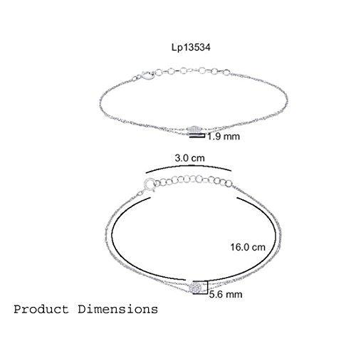 EternalDia IGI Certified 10k Rose Gold Diamond Accent Multi Strand Circle-Shape Extendable Bracelet (0.06 Cttw) - EternalDia