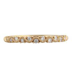EternalDia 1/6CT T.W. Diamond 10kt Yellow Gold Stackable Band Ring - EternalDia