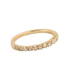 EternalDia 1/6CT T.W. Diamond 10kt Yellow Gold Stackable Band Ring - EternalDia