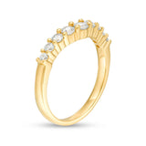 1/2 Cttw Diamond Contour Band in 14K Yellow Gold (0.50 Cttw,I-I2) Diamond Anniversary Band Ring