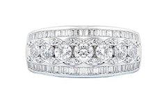 EternalDia 2.00CT T.W. Diamond 14kt White Gold Anniversary Band - EternalDia