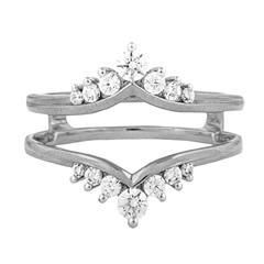 EternalDia 1/2CT T.W. Diamond 14kt White gold Insert Ring - EternalDia