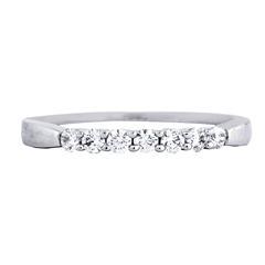 EternalDia 1/4CT TW Diamond 14kt White gold Contour Ring - EternalDia