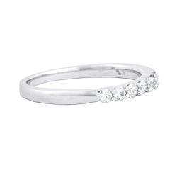EternalDia 1/4CT TW Diamond 14kt White gold Contour Ring - EternalDia