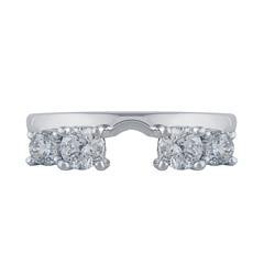 EternalDia 1 Carat T.W. Diamond 14kt White Gold Insert/gaurd Ring - EternalDia