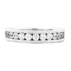 EternalDia 7/8 Carat T.W. Diamond 14kt White gold Anniversary Band Ring - EternalDia