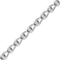 EternalDia 1.00 cttw Diamond Tennis Bracelet in 14K White Gold (IJ/I2-I3) - EternalDia