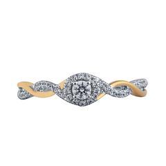 EternalDia 1/4 Carat T.W. Diamond 10k white gold Promise Ring - EternalDia