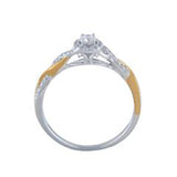 EternalDia 1/4 Carat T.W. Diamond 10k white gold Promise Ring - EternalDia