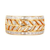 EternalDia 1/4 Carat T.W. Diamond 10kt Yellow Gold Fashion Ring - EternalDia