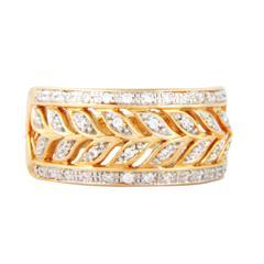 EternalDia 1/4 Carat T.W. Diamond 10kt Yellow Gold Fashion Ring - EternalDia