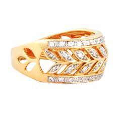 EternalDia 1/4 Carat T.W. Diamond 10kt Yellow Gold Fashion Ring - EternalDia