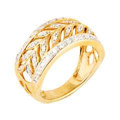 EternalDia 1/4 Carat T.W. Diamond 10kt Yellow Gold Fashion Ring - EternalDia