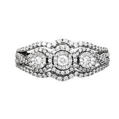 EternalDia 1/2 Carat T.W. Diamond 10kt White Gold Fashion Ring - EternalDia