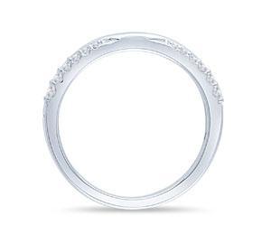 EternalDia 1/6 CT. T.W. Diamond  Anniversary Wedding Band in 14K White Gold (HI/I2) - EternalDia