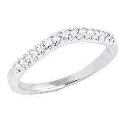 EternalDia 1/5Carat T.W. Diamond 14kt White Gold Contour Ring - EternalDia