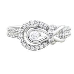 EternalDia 1/3Carat T.W. Diamond 10kt White Gold Fashion Ring - EternalDia