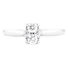 EternalDia 1/3 Carat T.W. Diamond 10kt White Gold Infini Oval Ring - EternalDia