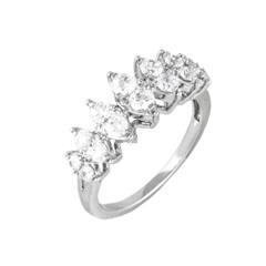 EternalDia 1.00 Carat T.W. Diamond 10kt White Gold Anniversary band Ring - EternalDia