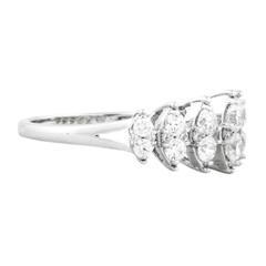 EternalDia 1.00 Carat T.W. Diamond 10kt White Gold Anniversary band Ring - EternalDia