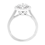 EternalDia 1/2 Carat T.W. Diamond 14kt White Gold Heart Cluster Engagement Ring - EternalDia