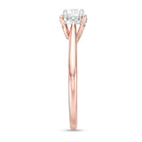 3/8 Cttw Diamond Solitaire Engagement Ring in 10K Rose Gold (0.37 Cttw, I-I3) Diamond Solitaire Ring